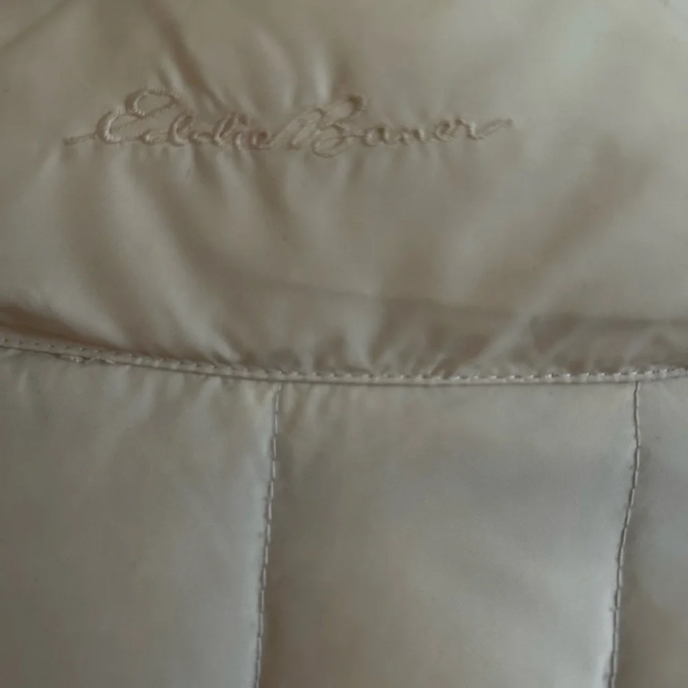 *Super Warm* Eddie Bauer 100% Goose Down White Puffer Jacket - Picture 3 of 17